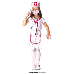 DEGUISEMENT INFIRMIERE ZOMBIE FILLE HALLOWEEN TAILLE 7/9 ANS