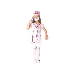 DEGUISEMENT INFIRMIERE ZOMBIE FILLE HALLOWEEN TAILLE 5/6 ANS