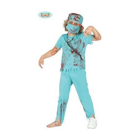 DEGUISEMENT CHIRURGIEN ZOMBIE  HALLOWEEN TAILLE 7/9 ANS