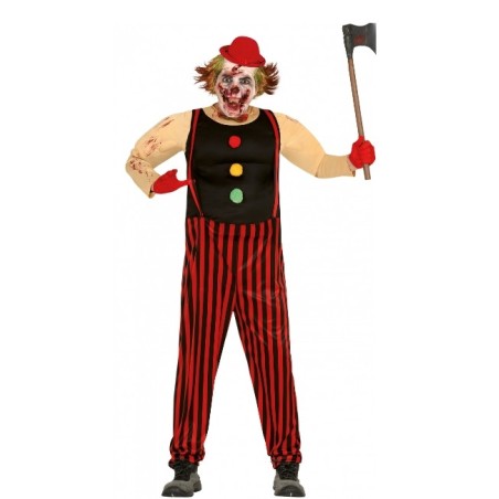 DEGUISEMENT CLOWN TUEUR MUSCLE HALLOWEEN TAILLE L