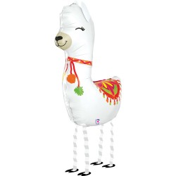 BALLON MARCHEUR AIRWALKER LAMA BLANC 104 CM