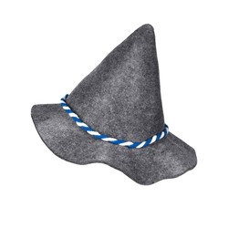 CHAPEAU BAVAROIS ADULTE AVEC CORDELETTE BLEUE