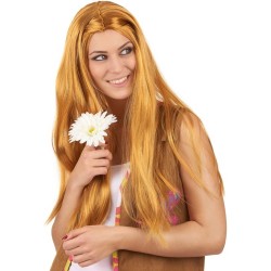 PERRUQUE ROUSSE LONGS CHEVEUX SANS FRANGE