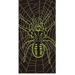 DECORATION ARAIGNEE FLUORESCENTE POUR PORTE 75 X 150 CM