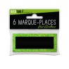 6 MARQUE PLACES PAILLETTE VERT