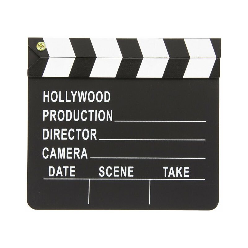 CLAP DE FIN CLAPBOARD CINEMA 17.8 X 20.3 CM