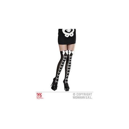 CHAUSSETTES GOTHIQUES OS AVEC NOEUD