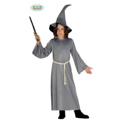 DEGUISEMENT SORCIER EN MAGIE GRIS GANDALF TAILLE 10-12 ANS 