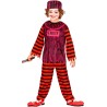 DEGUISEMENT CLOWN PRISONNIER ROUGE TUEUR TAILLE 7-9 ANS 