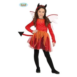 DEGUISEMENT HALLOWEEN ENFANT DIABLESSE ROUGE 10-12 ANS 