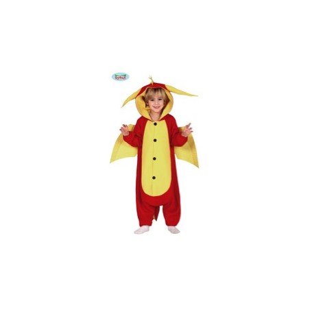DEGUISEMENT DRAGON ROUGE TAILLE 7-9 ANS