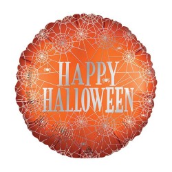 BALLON METALLIQUE ROND TETE DE MORT GENTILLE 46 CM