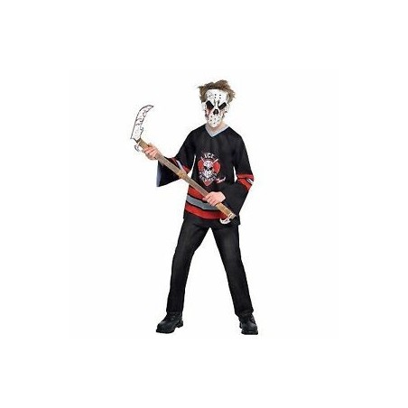 DEGUISEMENT HOCKEYEUR ENSANGLANTE TAILLE 12 - 14 ANS 