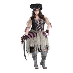 DEGUISEMENT FEMME PIRATE SOMBRE  TAILLE XXL