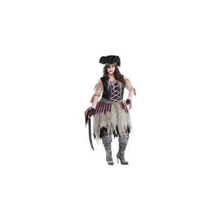 DEGUISEMENT FEMME PIRATE SOMBRE  TAILLE XXL