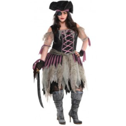 DEGUISEMENT PIRATE SOMBRE FEMME TAILLE XL 