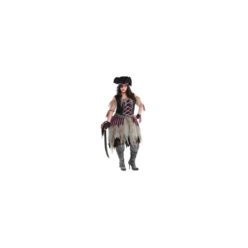 DEGUISEMENT PIRATE SOMBRE FEMME TAILLE XL 