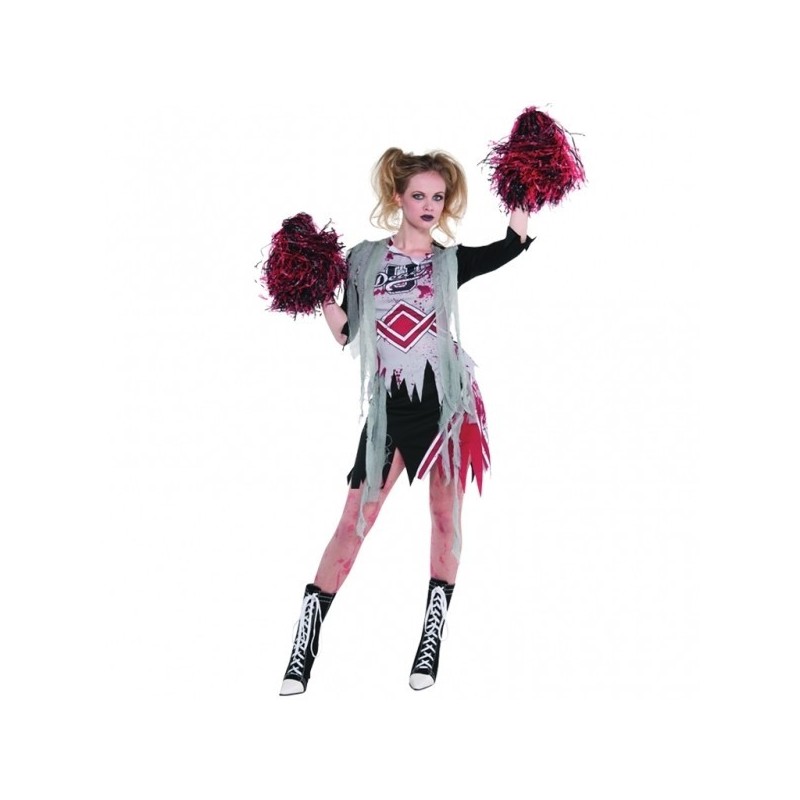DEGUISEMENT POMPOM GIRL ZOMBIE TAILLE 40-42 DEGUISEMENT POMPOM GIRL ZOMBIE TAILLE 40-42