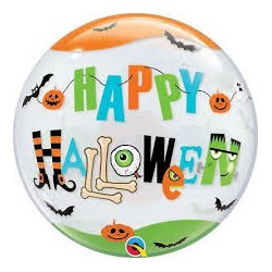 BALLON BUBBLE HAPPY HALLOWEEN 56 CM 