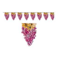 GUIRLANDE GRAPPES DE RAISIN 5 METRES