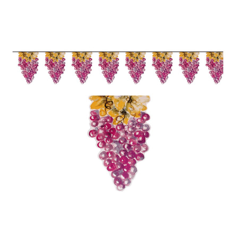 GUIRLANDE GRAPPES DE RAISIN 5 METRES