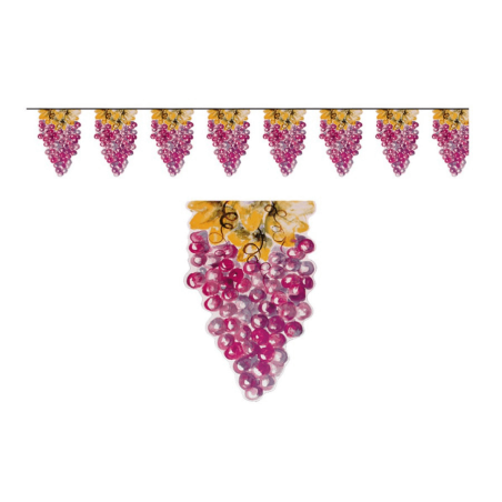 GUIRLANDE GRAPPES DE RAISIN 5 METRES