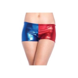 SHORT BICOLORE ROUGE BLEU TAILLE M