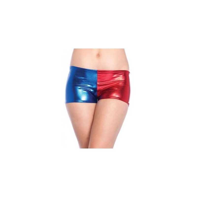SHORT BICOLORE ROUGE BLEU TAILLE M