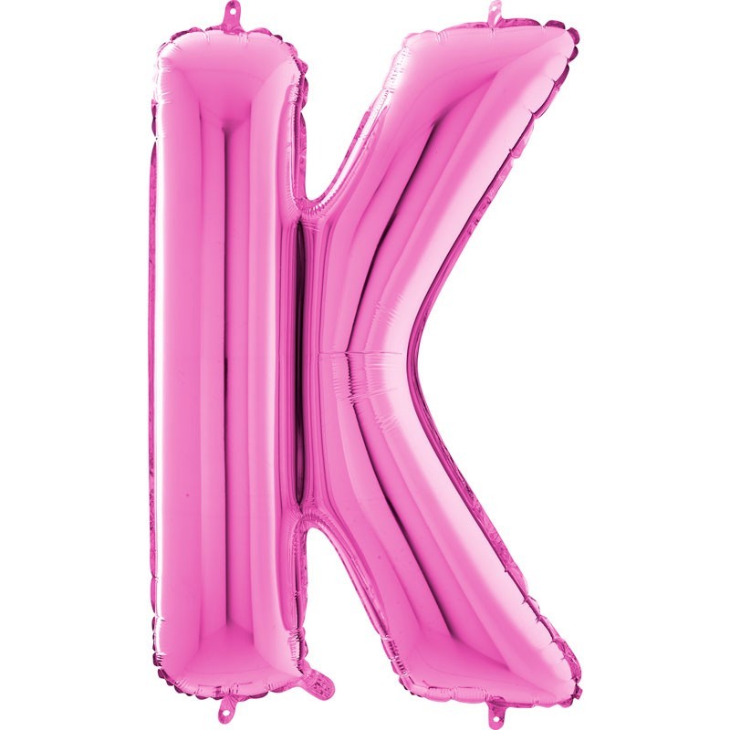 BALLON METALLIQUE LETTRE K FUSCHIA 35 CM BALLON METALLIQUE LETTRE K FUSCHIA 35 CM