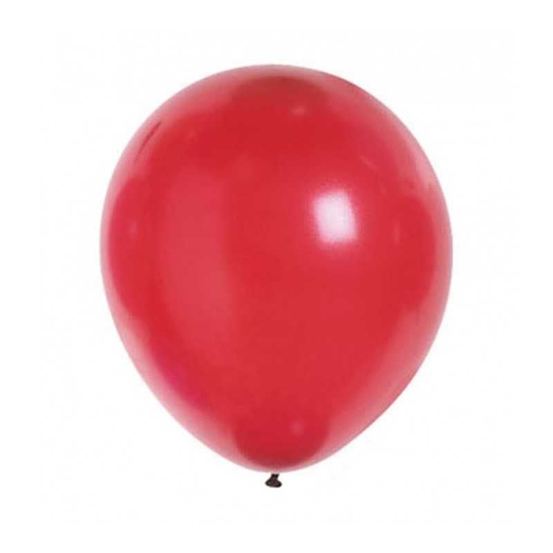 100 BALLONS ROUGE LATEX 28 CM 11'