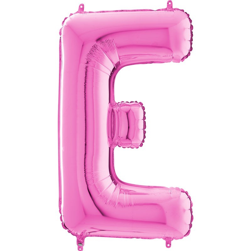 BALLON METALLIQUE LETTRE E FUSCHIA 35 CM BALLON METALLIQUE LETTRE E FUSCHIA 35 CM