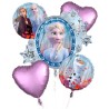 BOUQUET DE 5 BALLONS REINE DES NEIGES / FROZEN 2