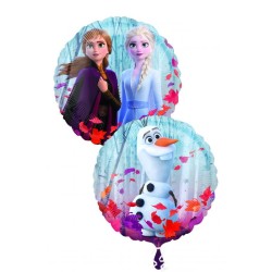 BALLON METALLIQUE REINE DES NEIGES 2 FORME ROND 43 CM