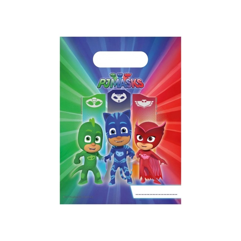 6 SACS BONBONS PJMASK 