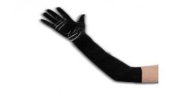 GANTS NOIR LONGS ADULTE