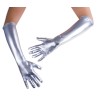 GANTS LONGS 45 CM ARGENT