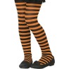 COLLANTS RAYES ORANGE ET NOIR ENFANT  COLLANTS RAYES ORANGE ET NOIR ENFANT