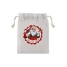 2 SACHETS EN COTON HO HO HO ROUGE 14 CM