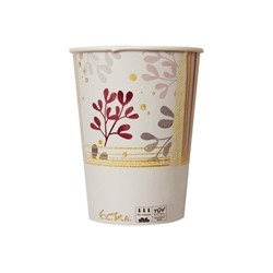 8 GOBELETS COMPOSTABLES 250 ML JOYEUSES FETES ROSE GOLD 