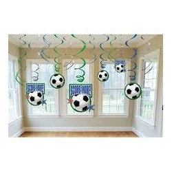 12 DECORATIONS SPIRALES FOOT 