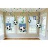 12 DECORATIONS SPIRALES FOOT 