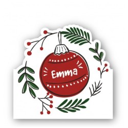 SET DE 6 MARQUES PLACES BOULE DE NOEL 
