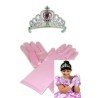 SET GANTS ET DIADEME ROSE