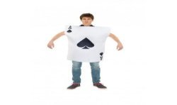 DEGUISEMENT CARTE AS DE PIQUE TAILLE UNIQUE 
