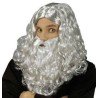 PERRUQUE MERLIN BRILLANTE GRISE BARBE ET PERRUQUE 