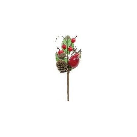 BRANCHE DECORATIVE DE NOEL  15 CM 