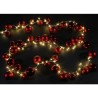 GUIRLANDE 40 BOULES ROUGES LUMINEUSE 2 METRES GUIRLANDE 40 BOULES ROUGES LUMINEUSE 2 METRES