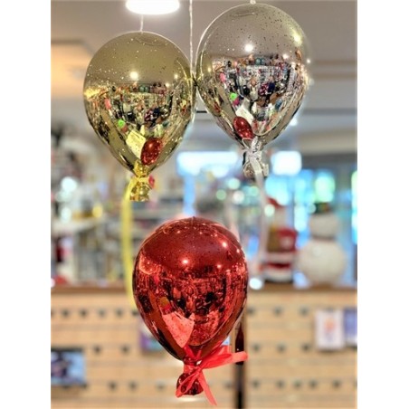 BOULE ROUGE BALLON EN VERRE LUMINEUSE