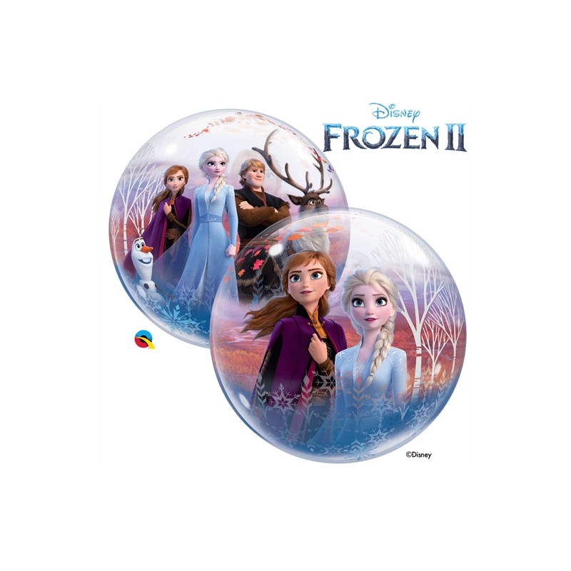 BALLON BUBBLES REINE DES NEIGES 2  56 CM 