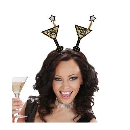 SERRE-TETE HAPPY NEW YEAR NOIR ET OR 